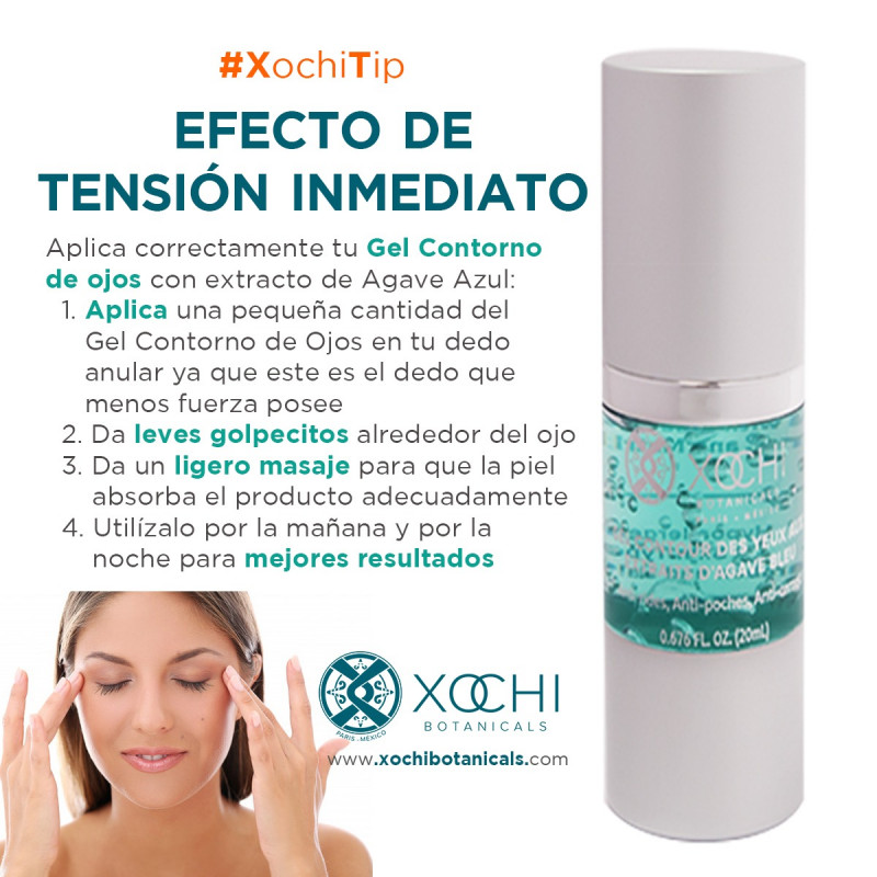 GEL CONTORNO DE OJOS CON EXTRACTO DE AGAVE AZUL