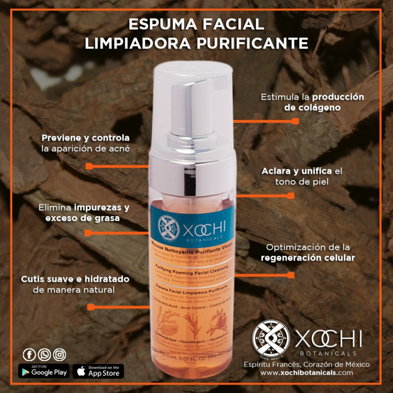 ESPUMA FACIAL LIMPIADORA PURIFICANTE