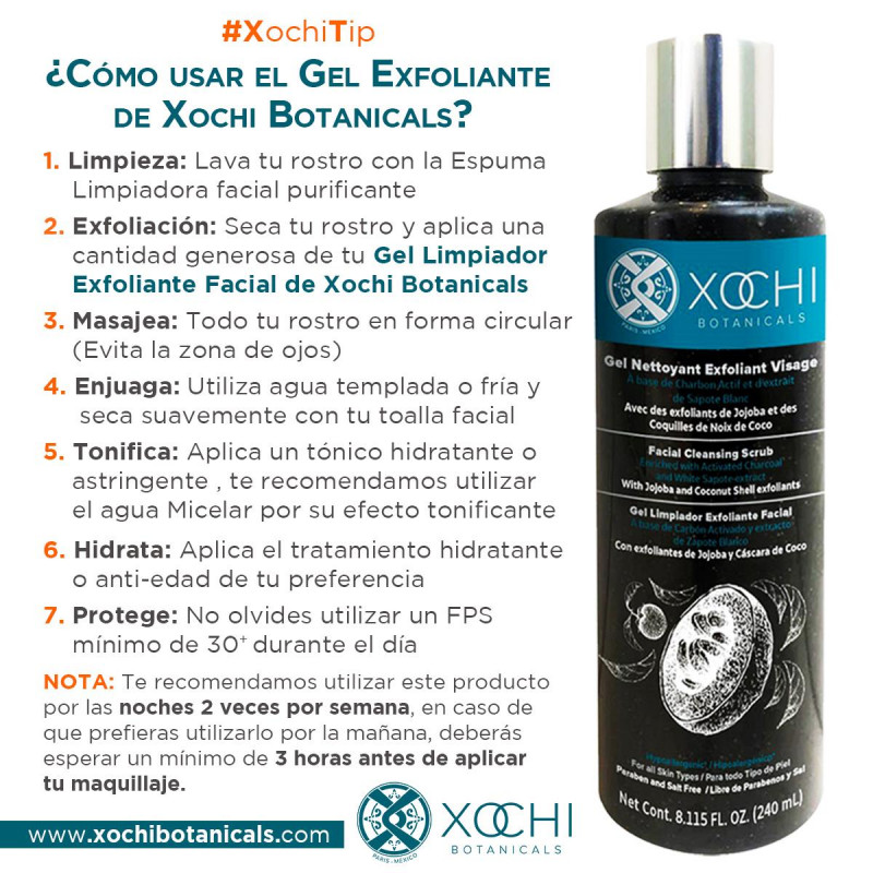 GEL LIMPIADOR EXFOLIANTE FACIAL