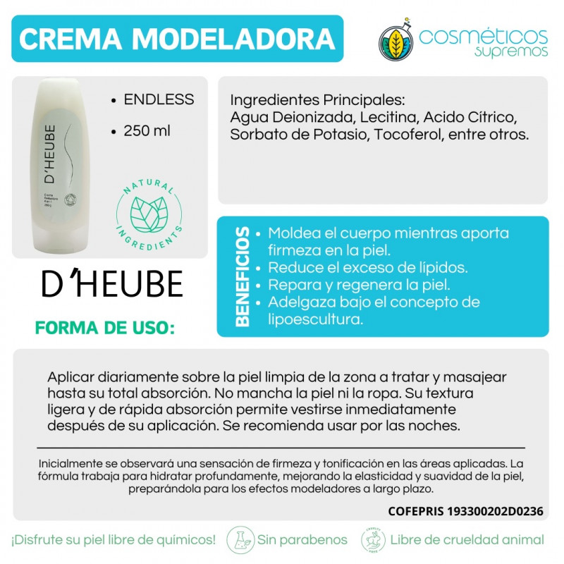 CREMA MODELADORA REDUCTORA 4 EN 1