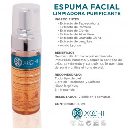 ESPUMA FACIAL LIMPIADORA PURIFICANTE